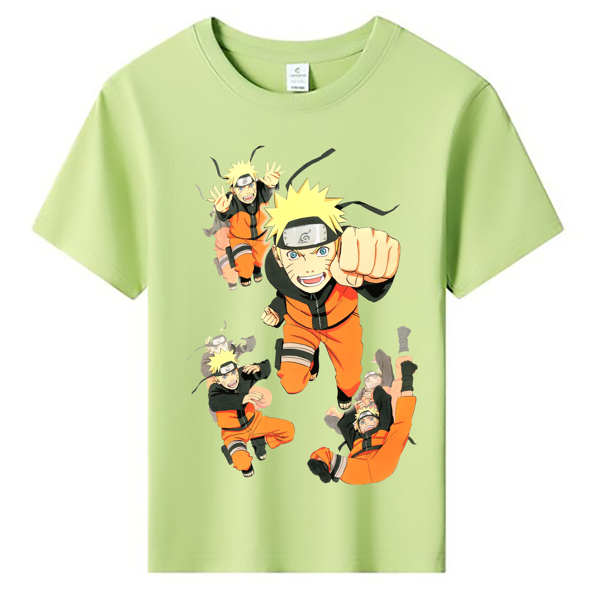 （画像用） NARUTO -ナルト- うずまき ナルト Uzumaki Naruto 綿100％キッズTシャツ（フロントプリント）